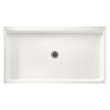 60.375-in W x 32.188-in D x 5.5-in H Solid Surface Shower Base in Tahiti Ivory