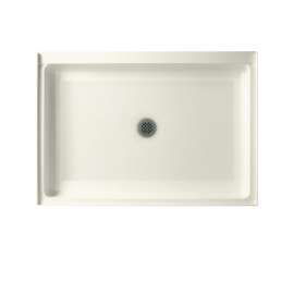 42.375-in W x 34.188-in D x 5.5-in H Solid Surface Shower Base in Bisque