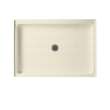 42.375-in W x 34.188-in D x 5.5-in H Solid Surface Shower Base in Pebble