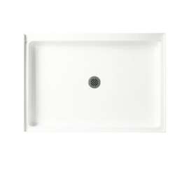 42.375-in W x 34.188-in D x 5.5-in H Solid Surface Shower Base in Tahiti White