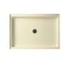 48.375-in W x 34.188-in D x 5.5-in H Solid Surface Shower Base in Bone