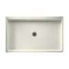 34.188-in D x 54.375-in W x 5.5-in H Solid Surface Shower Base in Bisque