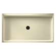 60.375-in D x 34.188-in W x 5.5-in H Solid Surface Shower Base in Bone