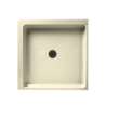 36.063-in D x 36.063-in W x 5.5-in H Solid Surface Shower Base in Bone