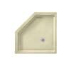 36.125-in D x 36.125-in W x 5.5-in H Solid Surface Shower Base in Bone