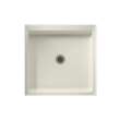42.375-in D x 42.188-in W x 5.5-in H Solid Surface Shower Base in Bisque