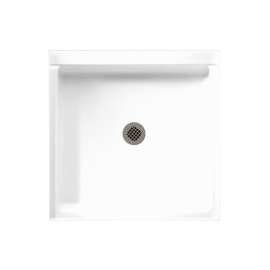 32-in D x 32-in W x 5.5-in H Veritek Shower Base in White