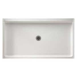 32-in D x 60-in W x 5.5-in H Veritek Shower Base in White