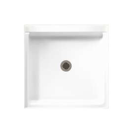 36-in D x 36-in W x 5.5-in H Veritek Shower Base in White