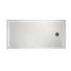 30.1875-in D x 60.375-in W x 4.1875-in H Veritek Shower Base with Right-Hand Drain in White