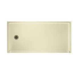 30.1875-in D x 60.375-in W x 4.1875-in H Veritek Shower Base with Left-Hand Drain