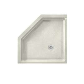 36.125-in D x 36.125-in W x 5.5-in H Veritek Shower Base in Bisque