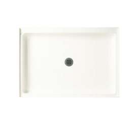 48.375-in W x 34.188-in D x 5.5-in H Solid Surface Shower Base in Tahiti White