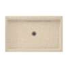 34.188-in D x 54.375-in W x 5.5-in H Solid Surface Shower Base in Bermuda Sand
