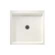 36.375-in D x 36.188-in W x 5.5-in H Solid Surface Shower Base in Tahiti Ivory