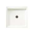 36.375-in D x 36.188-in W x 5.5-in H Solid Surface Shower Base in Tahiti White