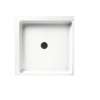 36.063-in D x 36.063-in W x 5.5-in H Solid Surface Shower Base in Tahiti White