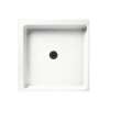36.063-in D x 36.063-in W x 5.5-in H Solid Surface Shower Base in Tahiti White