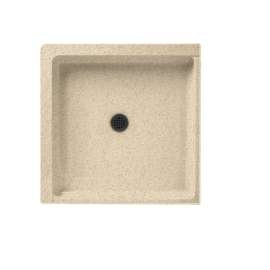 36.063-in D x 36.063-in W x 5.5-in H Solid Surface Shower Base in Bermuda Sand