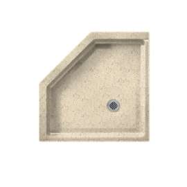 38.125-in D x 38.125-in W x 5.5-in H Solid Surface Shower Base in Tahiti Desert