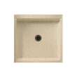 42.188-in D x 36.375-in W x 5.5-in H Solid Surface Shower Base in Bermuda Sand