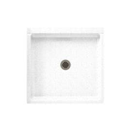 42.375-in D x 42.188-in W x 5.5-in H Solid Surface Shower Base in Arctic Granite