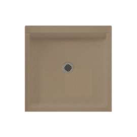 36.375-in D x 36.188-in W x 5.5-in H Solid Surface Shower Base in Barley