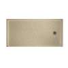 30.1875-in D x 60.375-in W x 4.1875-in H Solid Surface Shower Base with Right-Hand Drain in Prairie