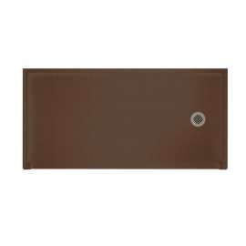 30.1875-in D x 60.375-in W x 4.1875-in H Solid Surface Shower Base with Right-Hand Drain in Acorn