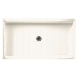 60.375-in D x 34.188-in W x 5.5-in H Solid Surface Shower Base in Baby's Breath