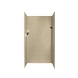 36-in D x 36-in W x 72-in H Solid Surface Shower Wall Surround in Prairie