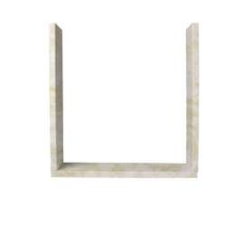 10-in D x 36-in W x 36-in H Solid Surface Window Trim Kit in Cloud White