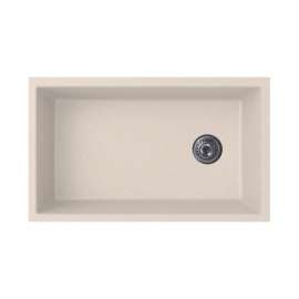 31.875-in D x 19.25-in W x 9.5625-in H Granite Undermount Single Bowl Kitchen Sink with 1-Hole in Granito