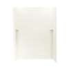 36-in D x 62-in W x 72-in H Solid Surface Shower Wall Kit in Bisque