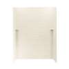 36-in D x 62-in W x 72-in H Solid Surface Shower Wall Kit in Tahiti Desert