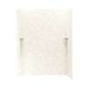 36-in D x 62-in W x 72-in H Solid Surface Shower Wall Kit in Cloud White