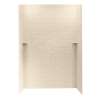 36-in D x 62-in W x 96-in H Solid Surface Shower Wall Kit in Bermuda Sand