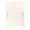 36-in D x 62-in W x 96-in H Solid Surface Shower Wall Kit in Pebble