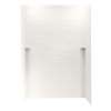36-in D x 62-in W x 96-in H Solid Surface Shower Wall Kit in Glacier