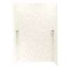 36-in D x 62-in W x 96-in H Solid Surface Shower Wall Kit in Cloud White