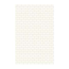 62-in W x 96-in H Solid Surface Shower Wall Panel in White