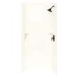 36-in D x 36-in W x 72-in H Solid Surface Bath Wall Surround in White
