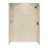 36-in D x 62-in W x 96-in H Solid Surface Bath Wall Surround in Bermuda Sand