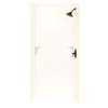 36-in D x 36-in W x 96-in H Solid Surface Bath Wall Surround in White