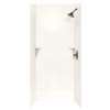 36-in D x 36-in W x 96-in H Solid Surface Bath Wall Surround in Baby's Breath