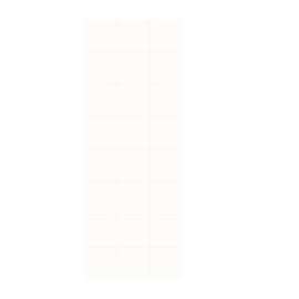 SSSQ-3696-1-010 36-in W x 96-in H Solid Surface Shower Wall Panel in White