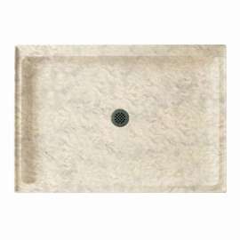 48.375-in W x 32.188-in D x 5.5-in H Solid Surface Shower Base in Mountain Haze