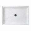 42.375-in W x 34.188-in D x 5.5-in H Solid Surface Shower Base in Ice