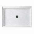 48.375-in W x 34.188-in D x 5.5-in H Solid Surface Shower Base in Ice