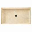 60.375-in D x 34.188-in W x 5.5-in H Solid Surface Shower Base in Golden Steppe